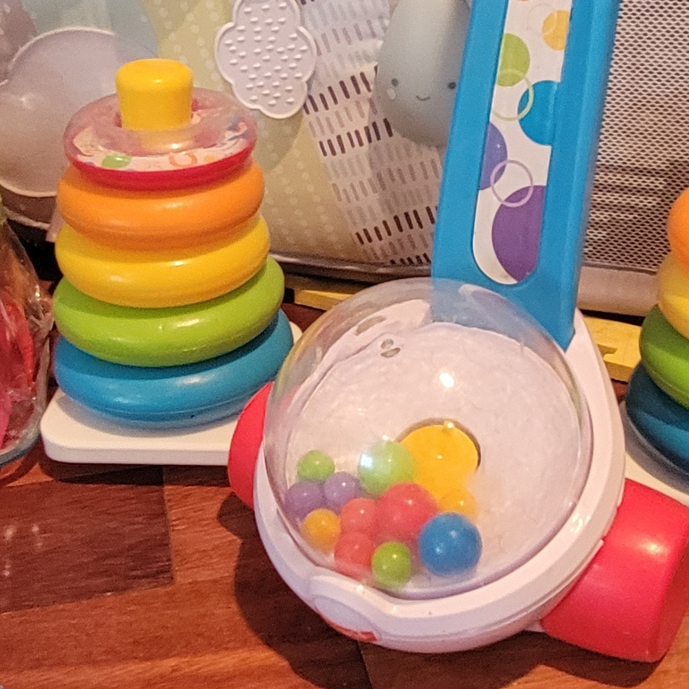 Vibrant Rainbow Stacking Toy Set